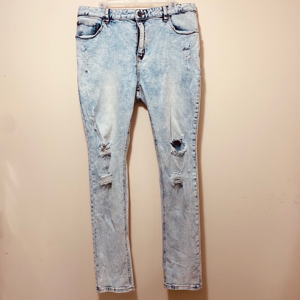 West 49  Light Blue Skinny Fit Jeans Size: 38/32